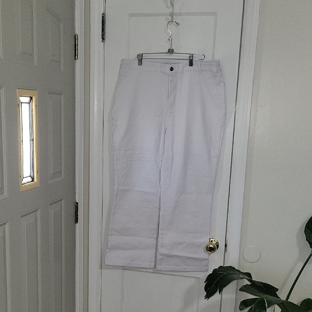 Lacey Chabert Collection White Straight-Leg Jeans SZ XL🏖